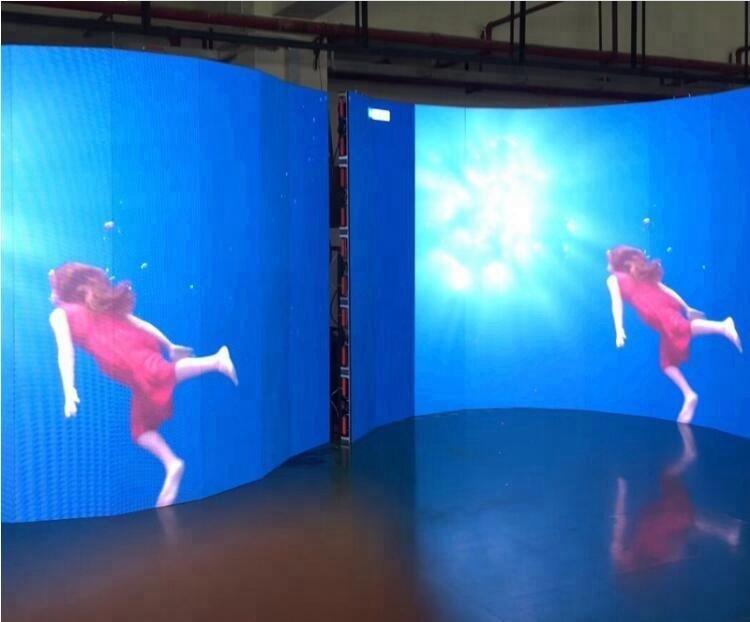 Flexible P4 Indoor Flexibility LED Adverting Screen Display 5
