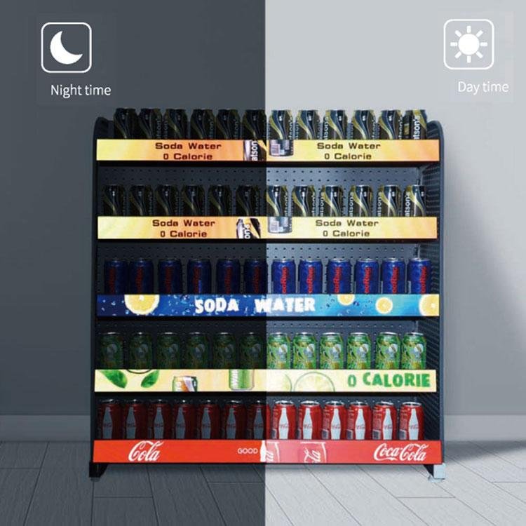 Digital Advertising Supermarket Price Tag Panel LED Display Shelf Screen P1.8 3