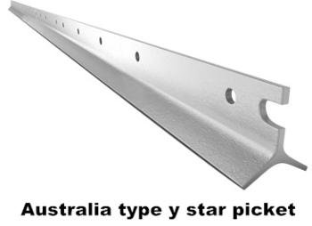 cheap price black coated steel Fence Post galvanized Y Shaped star picket 