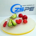 Non-slip double layer easy to carry plastic cutting board