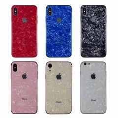 Iphone Glass Case For Xs XsMAX Case Back Cover Tempered Glass Protective Phone 