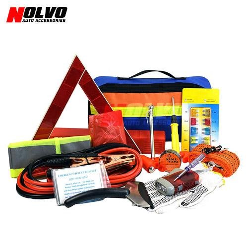  24pcs Car Roadside Emergency Kit Auto Safety Kit