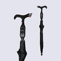 MP3 Lighting Flashing Alarm FM Radio Umbrella Walking Stick