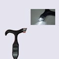 LED Light FM SOS Music Flashlight GPS Positioning Walking Stick