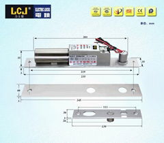 LCJ力士坚电插锁EC235单门暗装型