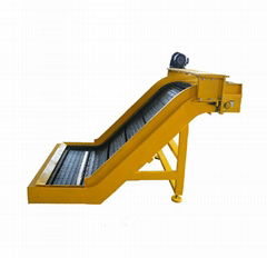 Steel Hinged Belt Chips Conveyor