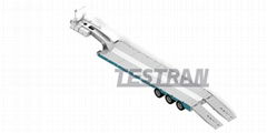 Testran T001 Triaxle Low Loader 8.1spring Suspension Trailer