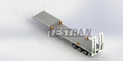 Testran T523 3X4 Drop Deck 8.1K-Hitch Air Bag Suspension-45 Foot