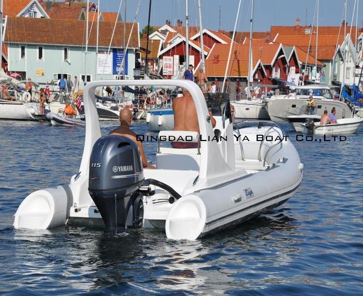 Liya 5.8m/19ft rib boat rigid inflatable boat  4