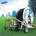 Agriculture mobile hose reel irrigation sprinkler system tractor operated for sa 1