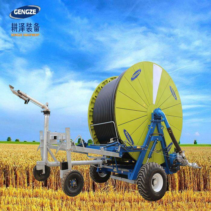 Gengze agriculture water hose reel rain gun irrigation system for sale 