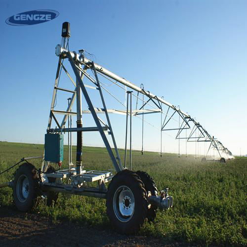 Agricultural lateral move sprinkler irrigation system 