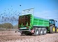 Agricultural farm tractor mounted manure fertilizer spreader 2
