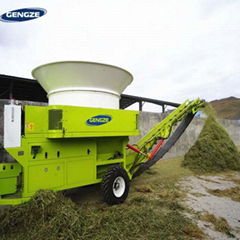 Large scale animal feed dry wet corn straws grass chopper cutter machine 