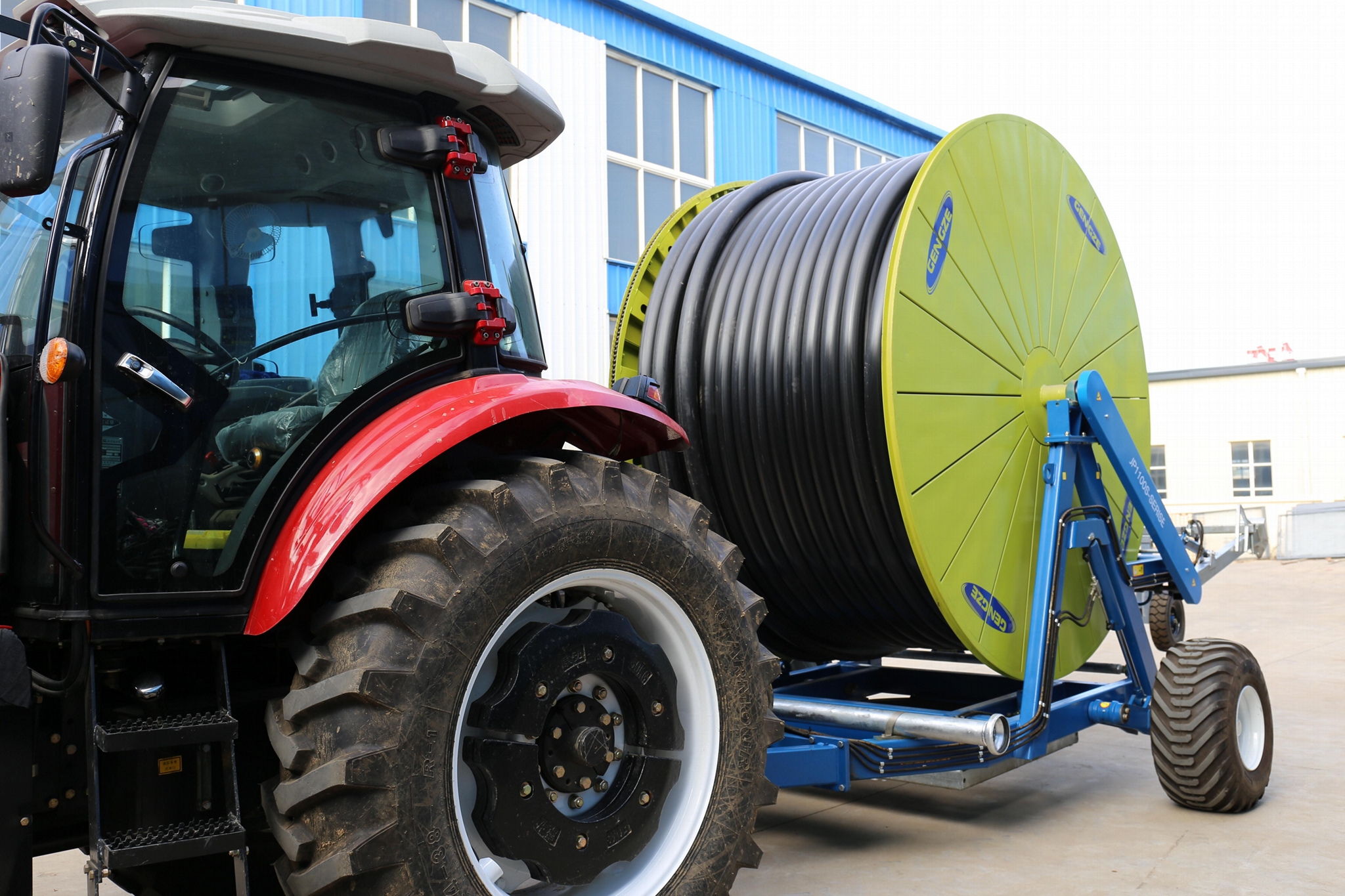 Gengze agriculture water hose reel rain gun irrigation system for sale