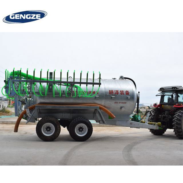 Tractor towed liquid fertilizer applicator slurry spreader 4