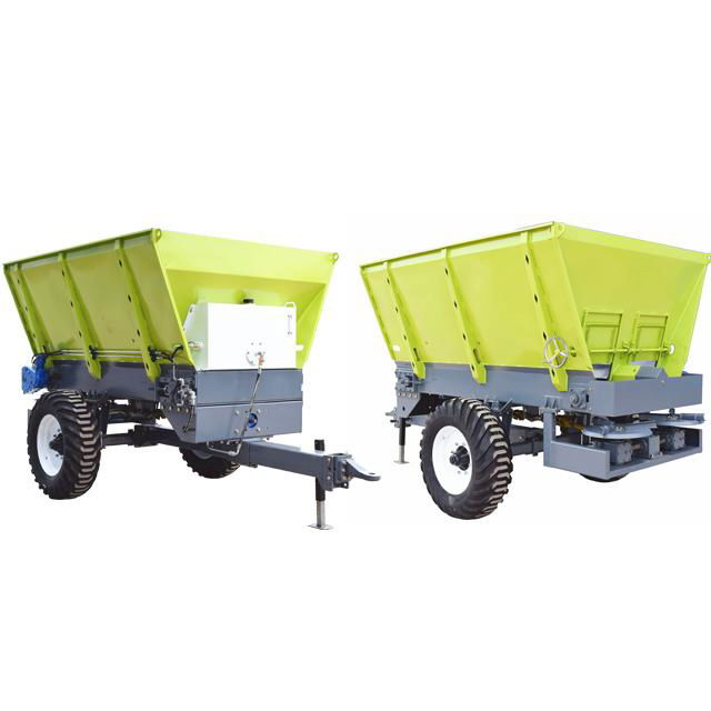 New Technology Agricultural Tow Behind Organic Fertilizer Muck Spreaders With Sp