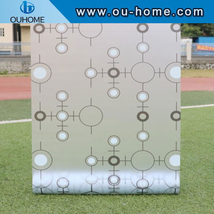 BT806 Popular PVC frosted decortaion stained glass window film