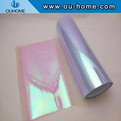 BT201 Colored glass film discoloration transparent rainbow film