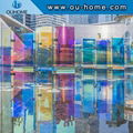 BT206 Holographic PVC vinyl film yellow iris film 1