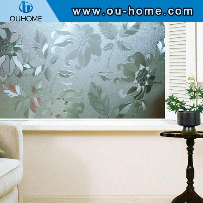 H1006 3D flower decorative embossed static film 2