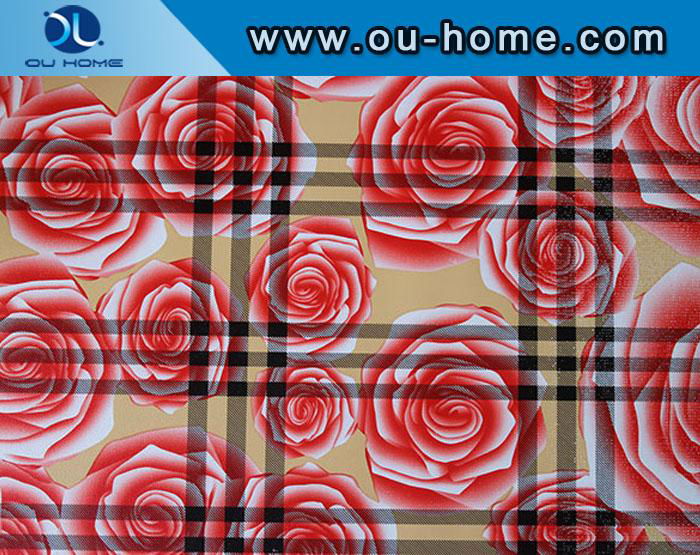 TH220900-005 Rose printed fabric tablecloths 4