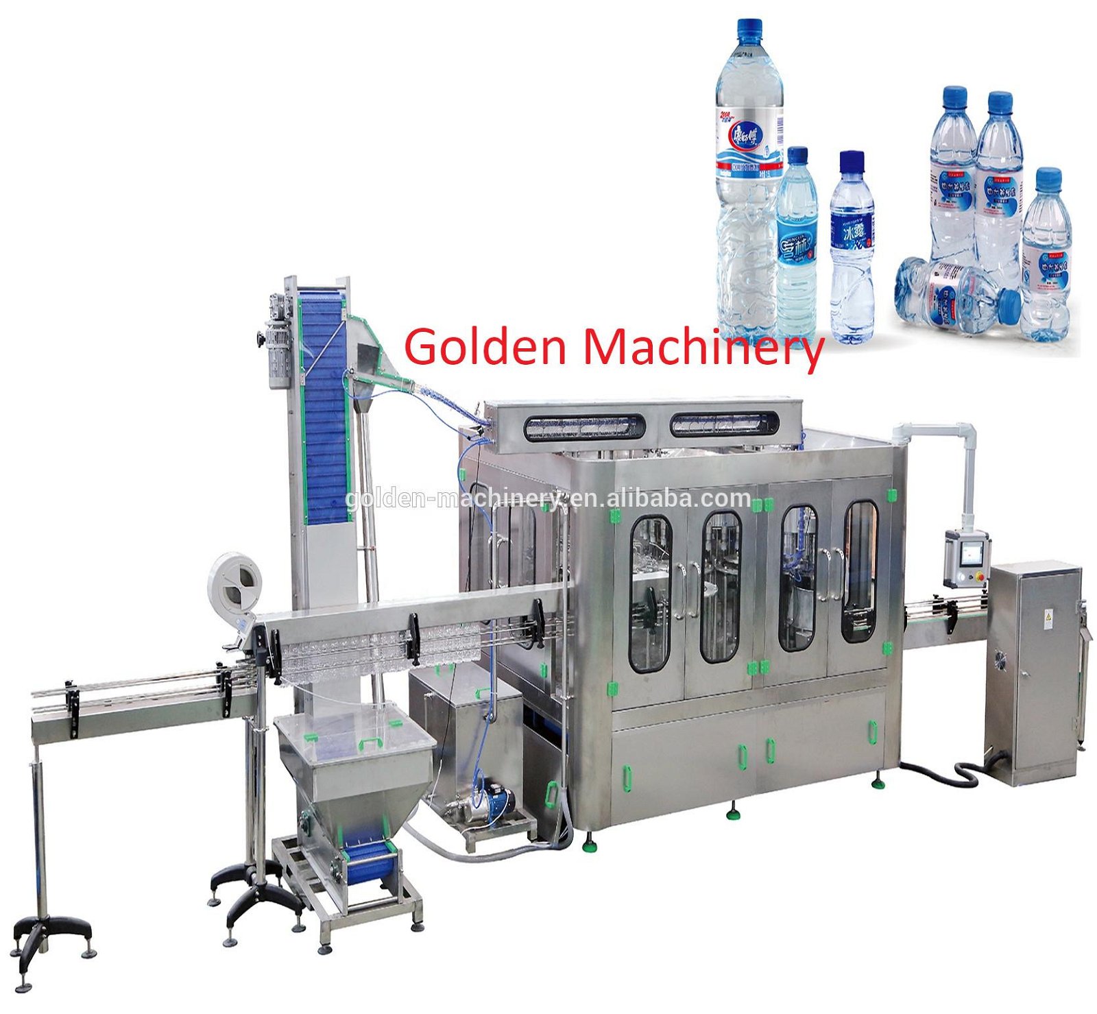 Full automatic spring water bottle washing filling capping