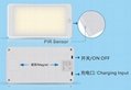 Portable Rechargeable Battery LED Motion Sensor Outdoor Night Emergency Light /  2