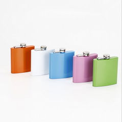 china factory wholesale color 6oz hip flask