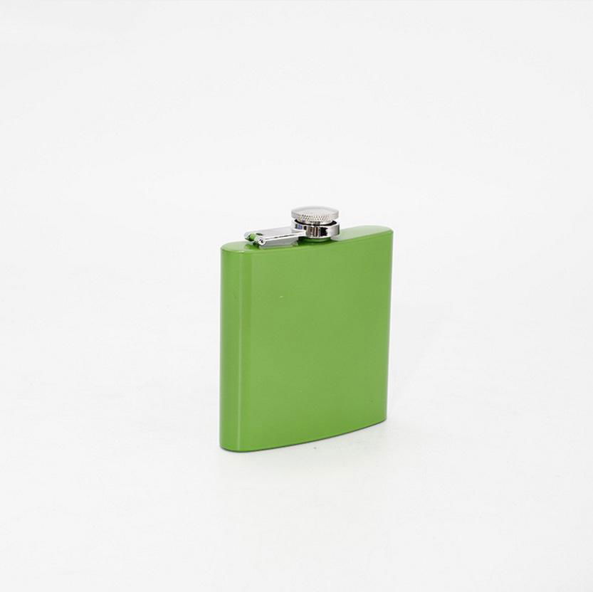 china factory wholesale color 6oz hip flask 3