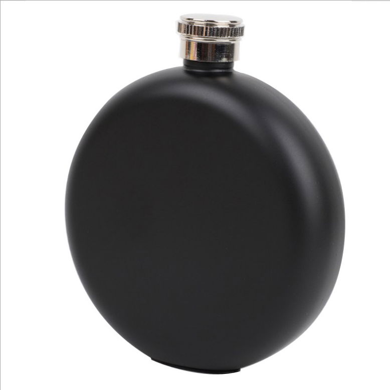 5oz round shape hip flask for liquor whiskey vokda 5