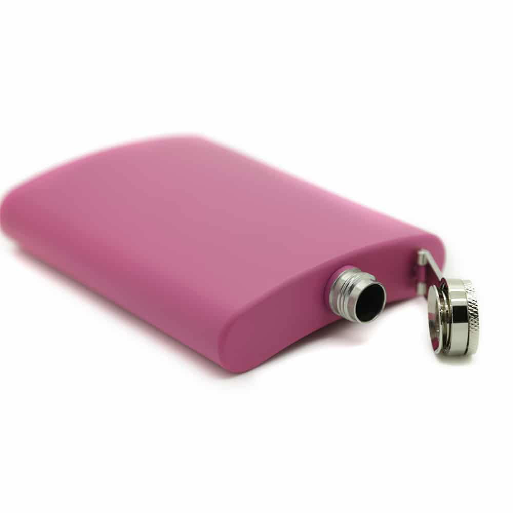 customize wedding gift pink hip flask support engrave logo 4