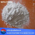 White corundum powder for polishing