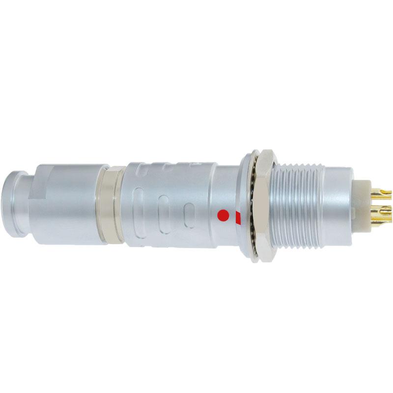 長方捷連接器 5芯塑料金屬推拉自鎖插頭插座測試線束電源信號線  3