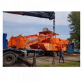 WH80 weed harvester with swing arm and