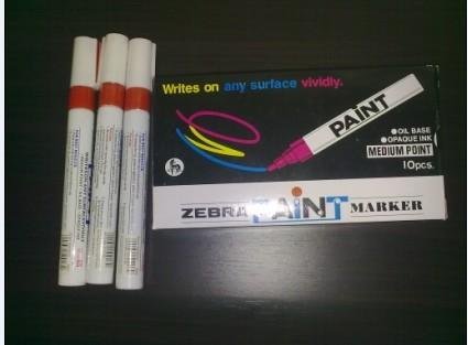 批發日本正品ZEBRA斑馬油漆筆記號筆補漆筆 2