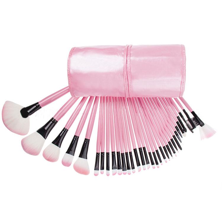 Ebay Amazon Hot Style Manufacturers Wholesale 32 Pink Makeup Brush Set