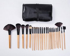 24 pcs wood MAKEUP FOR YOU brush set