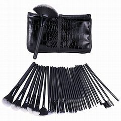 Ebay Amazon Hot Style Manufacturers Wholesale 32 black Makeup Brush Set
