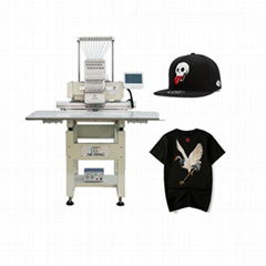 Single head computerized embroidery machines suitable for caps embroidery