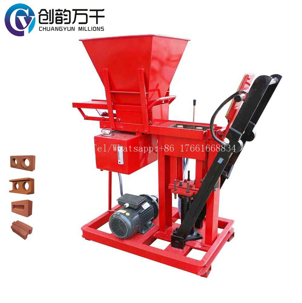 CY1-25 Semi Automatic Hydraulic Clay Interlocking Lego Brick Machine 2