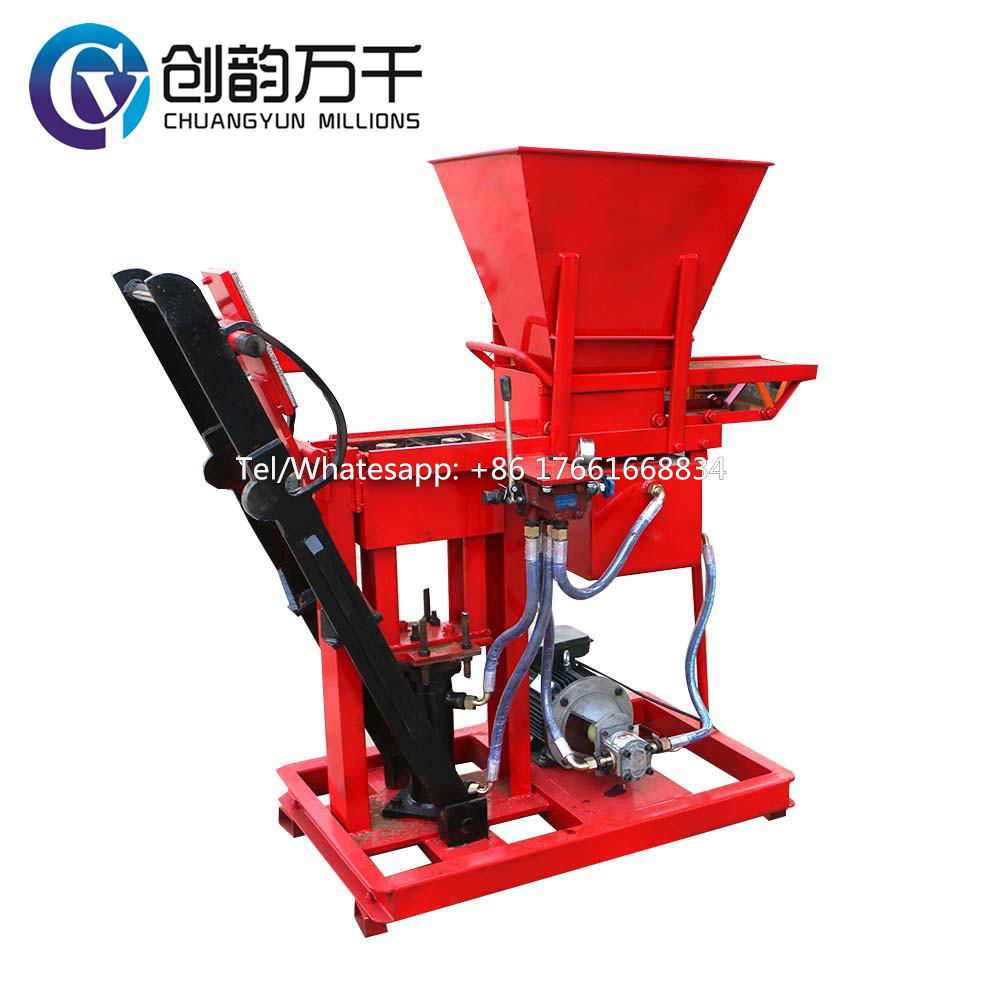 CY1-25 Semi Automatic Hydraulic Clay Interlocking Lego Brick Machine 3