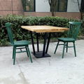 Wood Round Table in Hong Kong Restaurant 3