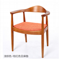 Korean-style solid wooden dining chairs in upscale restaurants and hotels 5