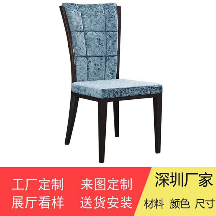 高檔餐廳酒店韓式實木餐椅訂做廠家直銷