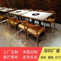 Hong Kong Hot Pot Restaurant Table Supplier Marble One Pot Hot Pot Table