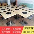 Hong Kong Hot Pot Restaurant Table Supplier Marble One Pot Hot Pot Table 5