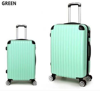 Hard shell abs pc trolley suitcase l   age 3pcs travel l   age bags set 2
