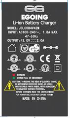 Custom Heat Resistant PET Feature Self Adhesive Battery Sticker Labels