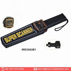 Ultra-High Sensitivity Non-Magnetic  Hand Held Metal Detector Security Wand 